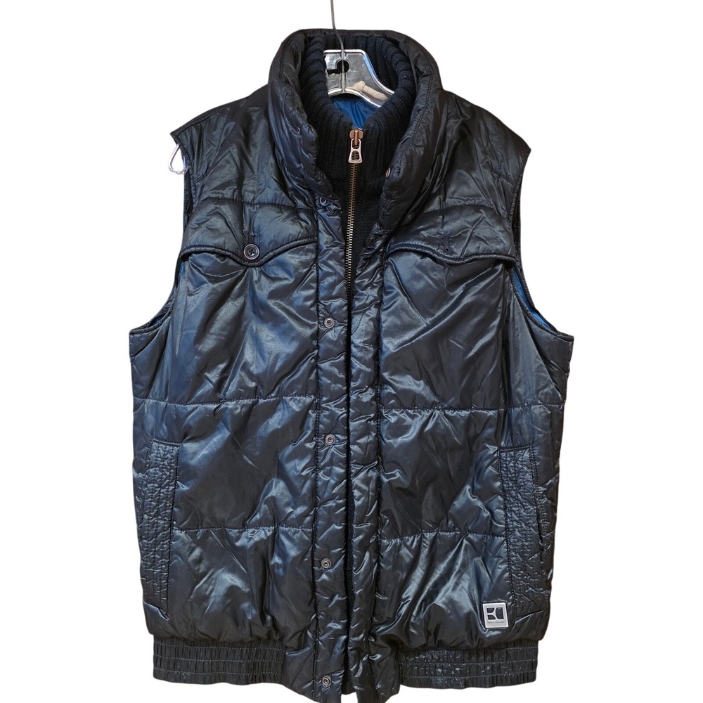 Hugo Boss Orange, Black Thermore Puffer Vest men's Large sold AS IS